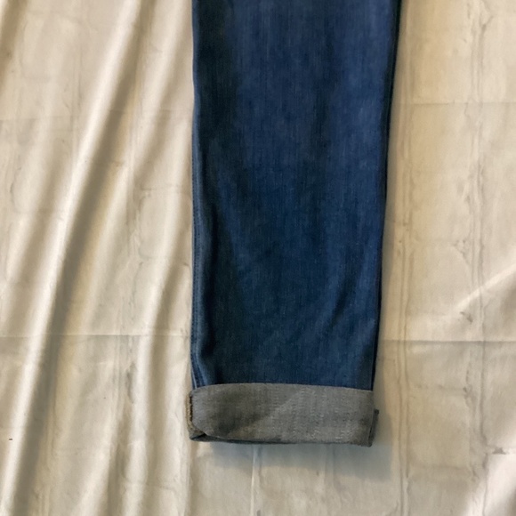 PATCH STRETCHY DISTRESSED JEANS (Size: 10) ( Sea Blue) PREOWNED - Picture 6 of 6